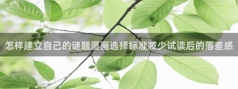 梦漫漫画最新漫画排行:怎样建立自己的谜题漫画选择标准减少试读后的落差感